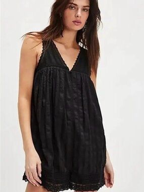 Free People Easton Black Romper